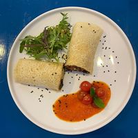 Desayuno - Crepe Salgado at Parada Vegana in Cusco