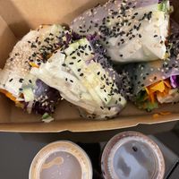  Veggie rolls to go  at Parada Vegana in Cusco