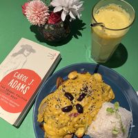 Ají de hongos   at Parada Vegana in Cusco