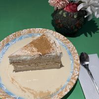 Tres leches   at Parada Vegana in Cusco