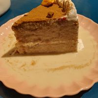 Tres leches at Parada Vegana in Cusco