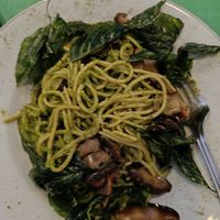 Pasta pesto at Parada Vegana in Cusco