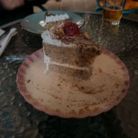 Leche cake at Parada Vegana in Cusco