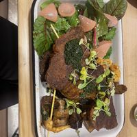 Anticucchos - 28 sol   at Parada Vegana in Cusco