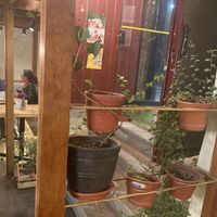 Inside seating at Parada Vegana in Cusco