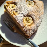 Banana cake at Teapot Cafe in Taghazout