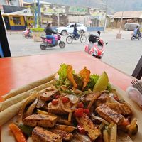 Veggie fajitas at Taquero Mucho in Panajachel