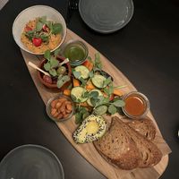 Platter of starters  at Grøn'46 in Aarhus