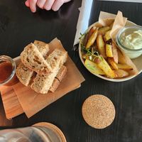 That red sauce is apparently pesto? But tastes divine at Grøn'46 in Aarhus