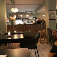 View of the bar  at Grøn'46 in Aarhus