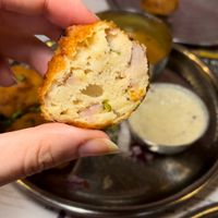Mysore Bonda  at Indian Tiffin Room in Leeds