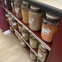 Low/No Waste Bulk Section w/Lentils and Beans Spotted  at Health Unlimited -  Pelton Center Way in San Leandro