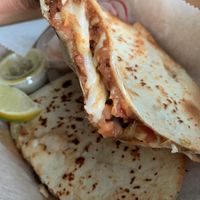 Vegan quesadilla   at Juan More Taco in Fredericksburg