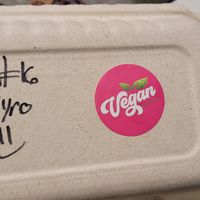 The packaging at Vegan On The Fly in New York City