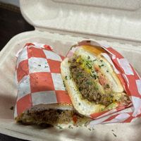 Impossible chopped cheese at Vegan On The Fly in New York City