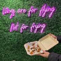 Wings are for flying not for frying  at Vegan On The Fly in New York City