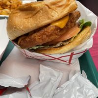 Chicken sandwich special  #Veganuary at Vegan On The Fly in New York City