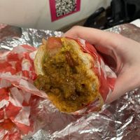 Impossible chopped cheese (tastes better than it looks)  at Vegan On The Fly in New York City