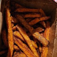 Sweet potato fries at Vegan On The Fly in New York City