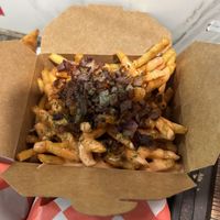 Loaded fries  at Vegan On The Fly in New York City