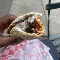 Falafel wrap  at Vegan On The Fly in New York City