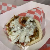 Gyro with seitan   at Vegan On The Fly in New York City