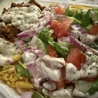 Kefta Platter “best he’s ever had” (Drake)😭  at Vegan On The Fly in New York City