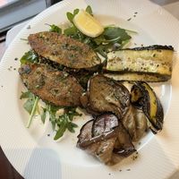 Vegan swordfish!!! at Funghi E Tartufo in Melbourne