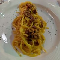 Spaghetti carbonara at Funghi E Tartufo in Melbourne