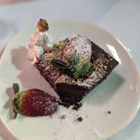 Cheesecake al cioccolato at Funghi E Tartufo in Melbourne