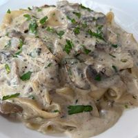 Pappardelle with mushroom and porcini #Veganuary at Funghi E Tartufo in Melbourne