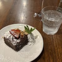 Chocolate cheesecake  at Funghi E Tartufo in Melbourne