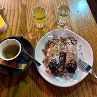 Cannoli, espresso, limoncello at Funghi E Tartufo in Melbourne