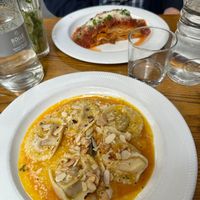 Ravioli di zucca
Homemade pumpkin ravioli with butter, sage and toasted almond.
Lasagne. at Funghi E Tartufo in Melbourne