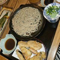 Vegan Soba noodles with tempura veg at Shimbashi in Northcote