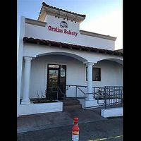 The front from Wooley. You can park on the side streets of the back lot is still being paved. It’s a beautiful building and they have delicious vegan pan! at Oralia's Bakery in Oxnard