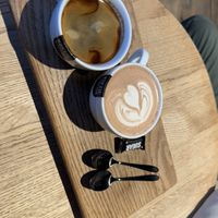 Vegan basic chocolate milk with oatmilk  at Koffiestation Books & Coffee in Groningen