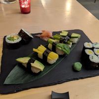 Vegan platter for one at Pickled Ginger in Glasgow