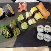Veg sushi platter for one at Pickled Ginger in Glasgow