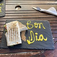 El vegetal wrap   at Green Kiss in Barcelona