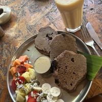 Ragi Banana Pancakes   at Cantine Indienne in Palolem