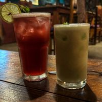  Kokum cooler, cucumber chaas   at Cantine Indienne in Palolem