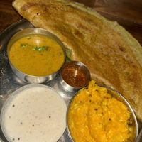 Lentil dosa with pumpkin   at Cantine Indienne in Palolem