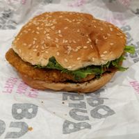 Chicken burger, very filling at Odd Burger in Hamilton