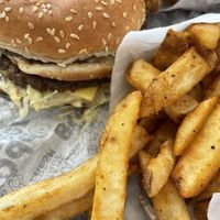 Fries and ‘big Mac'  at Odd Burger in Hamilton
