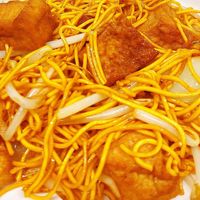 Tofu chow mien soft noodle  at Vegan Green Kitchen in Manchester