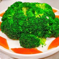 Garlic broccoli  at Vegan Green Kitchen in Manchester