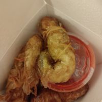 Vegan prawns at Vegan Green Kitchen in Manchester