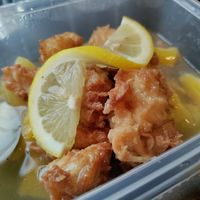 Lemon chikin at Vegan Green Kitchen in Manchester