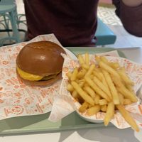 Cheese burger and fries   at Neat - Victoria in South West London